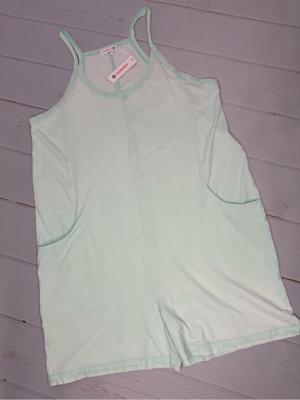 NWT Anthropologie Sundry Hot Shot Romper with Pockets Size Small